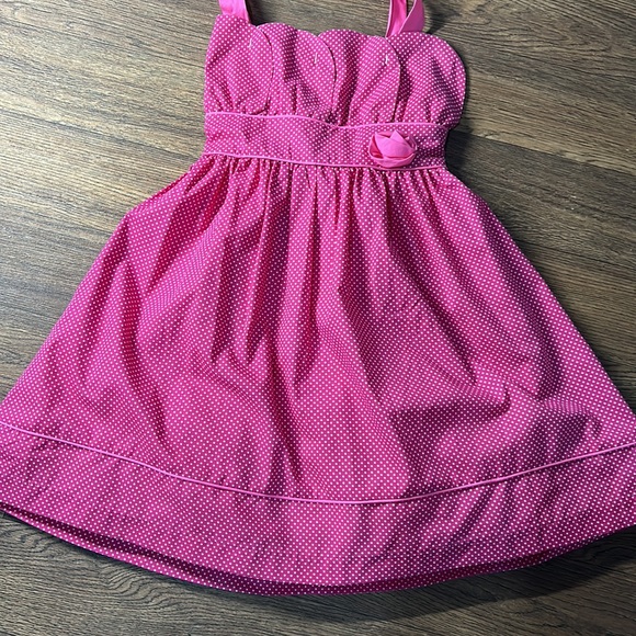 Handmade Polka Dot Pink Scalloped Neckline - Picture 3 of 6